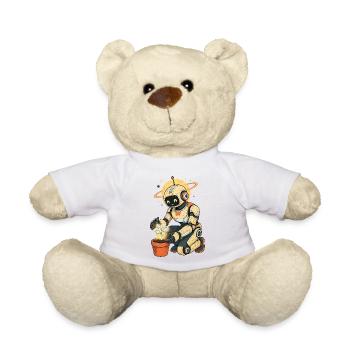 Roboter mit grünem Daumen - Teddy - Weiß - Vorne