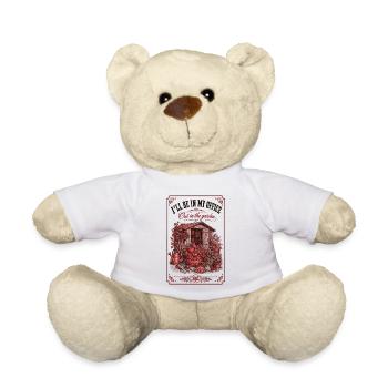 Ill Be In My Office Out In The Garden Gardening - Teddy Bear - white - Front