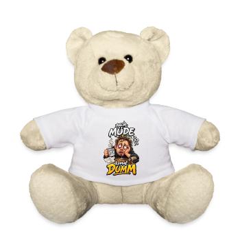 Nach Müde kommt Dumm Cartoon - Teddy - Weiß - Vorne