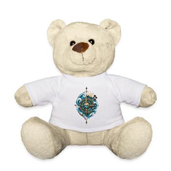 Polynesian Compass - Ocean Spirit & Travel - Teddy Bear - white - Front