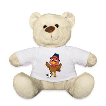 Dindon Foot de Thanksgiving - Nounours - blanc - Devant