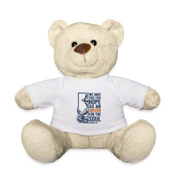 Hoffnung als Anker für die Seele - Teddy - Weiß - Vorne