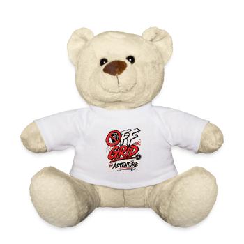 Off Grid – No Signal No Stress - Teddy Bear - white - Front