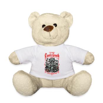 Feral Gardener Organic Gardening - Teddy Bear - white - Front