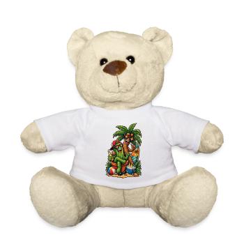 Cactus & Palmier : Fête de surfeurs d’été - Nounours - blanc - Devant
