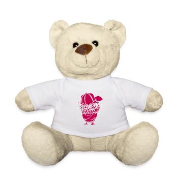 Hip Hopper Owl - Teddy Bear - white - Front