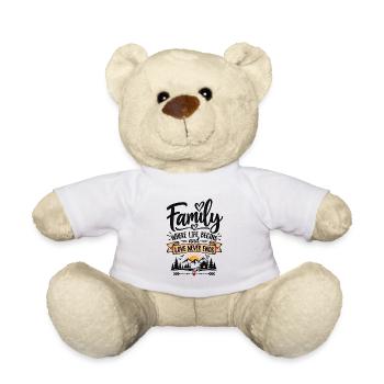 Familie, wo das Leben anfängt - Teddy - Weiß - Vorne