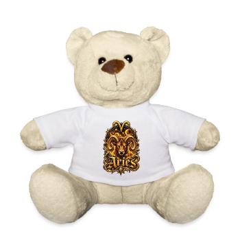 Aries Gold Ram Nebula - Teddy Bear - white - Front