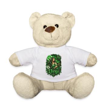 Green Virgo Lunar Goddess - Teddy Bear - white - Front