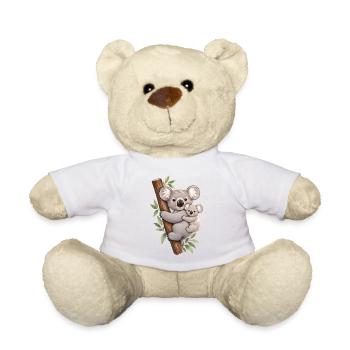 Koala und ihr Kalb - Teddy - Weiß - Vorne