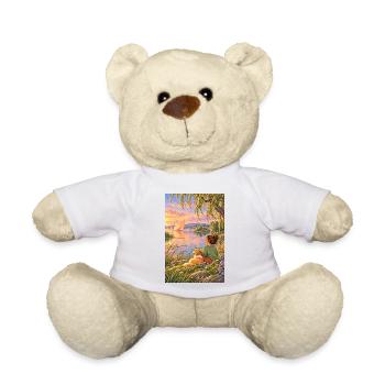 Frau und Hund am Traumsee - Teddy - Weiß - Vorne