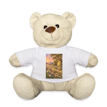 Wildblumen im goldenen Abendlicht - Teddy - Weiß - Vorne