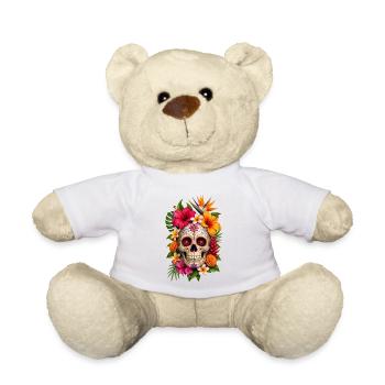 Halloween Sugar Skull Sugarskull  - Teddy - Weiß - Vorne