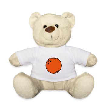 boule bowling 5112 - Nounours - blanc - Devant