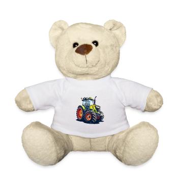 Dorfkind Tracteur agriculteur et agriculteur Gift - Nounours - blanc - Devant
