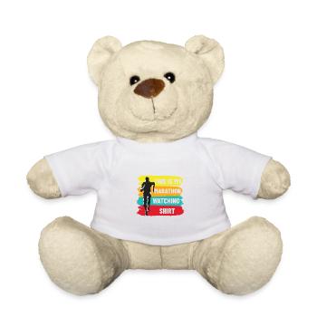 Laufen Joggen Marathon Läufer Läuferin Geschenk - Teddy - Weiß - Vorne