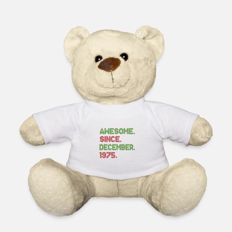 Awesome Since December Christmas Ave 1975 - Teddy Bear - white