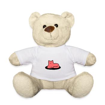 Katze - Miau - Kätzchen - Kater - Lustig und süß - Teddy - Weiß - Vorne