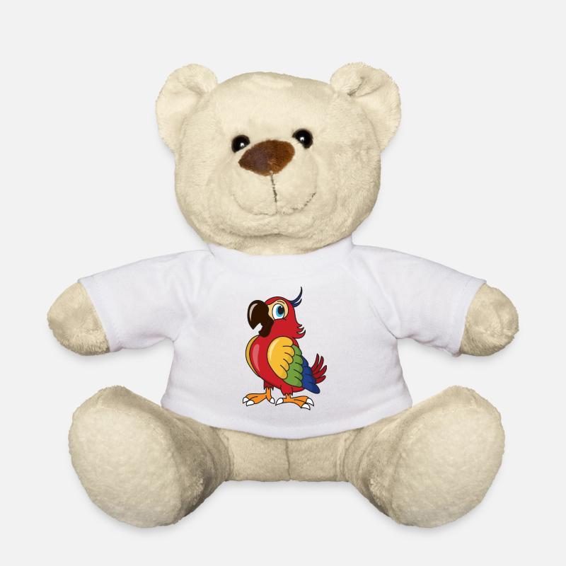 Papagei - Teddy - Weiß