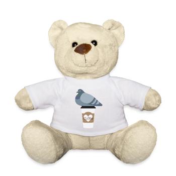 Coffee Love Pigeon Friend - Teddy - Weiß - Vorne