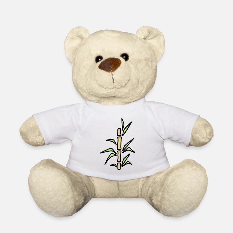 Bamboo bamboo bamboo cane - Teddy Bear - white