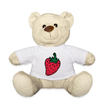 Strawberry Strawberry Berry - Teddy Bear - white - Front