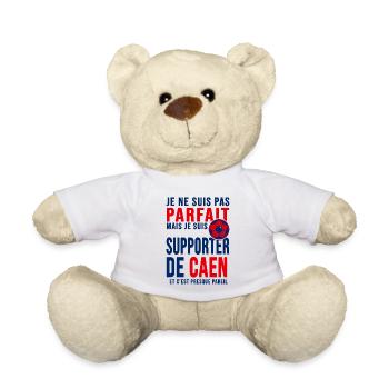 supporter football Caen Cadeau foot caennais - Nounours - blanc - Devant