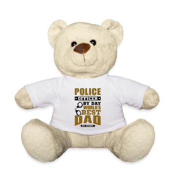 Polizei Polizist Polizeibeamte - Teddy - Weiß - Vorne