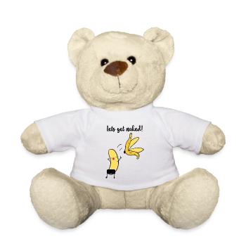 lets get naked - funny banana - Teddy - Weiß - Vorne