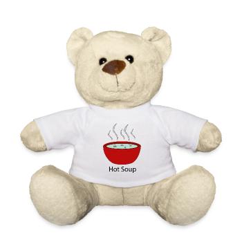 hot soup - Teddy Bear - white - Front