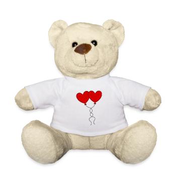 Valentine's Day, Valentine's Day, Valentine's Day - Teddy Bear - white - Front