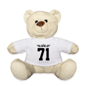 71 Zahl Krone - Teddy - Weiß - Vorne