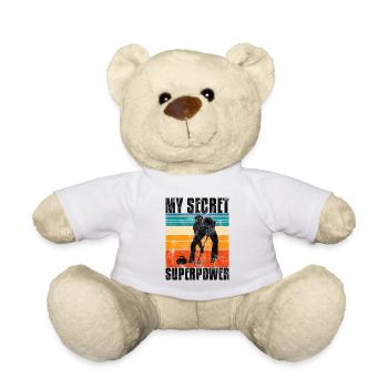 Curling is my Superpower Curler Eisstockschießen - Teddy Bear - white - Front