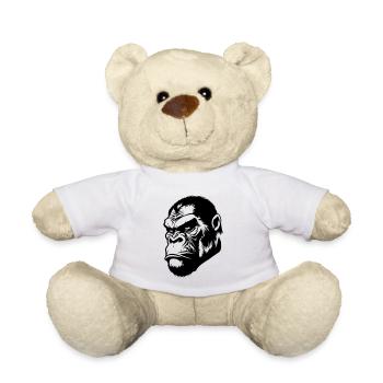 Tête de gorille - Nounours - blanc - Devant