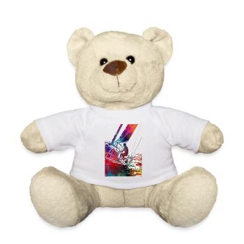 Yacht racing sport art #yachting - Teddy Bear - white - Front