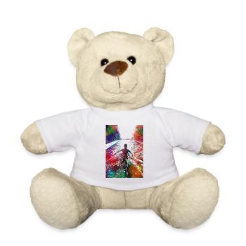 Swimming sport art #swimmer #sport - Teddy Bear - white - Front