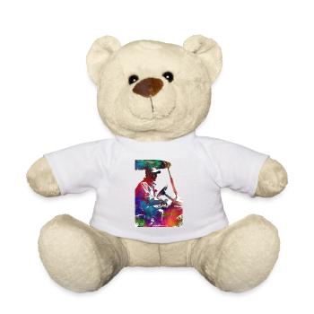 Golf player sport #golf #sport - Teddy Bear - white - Front