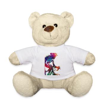 Cycling #cycling #sport #bike - Teddy Bear - white - Front