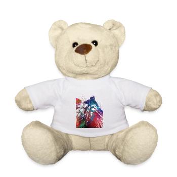 Courses automobiles #motor #sport - Nounours - blanc - Devant