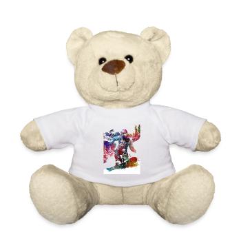 Snowboard sport art #snowboard - Nounours - blanc - Devant
