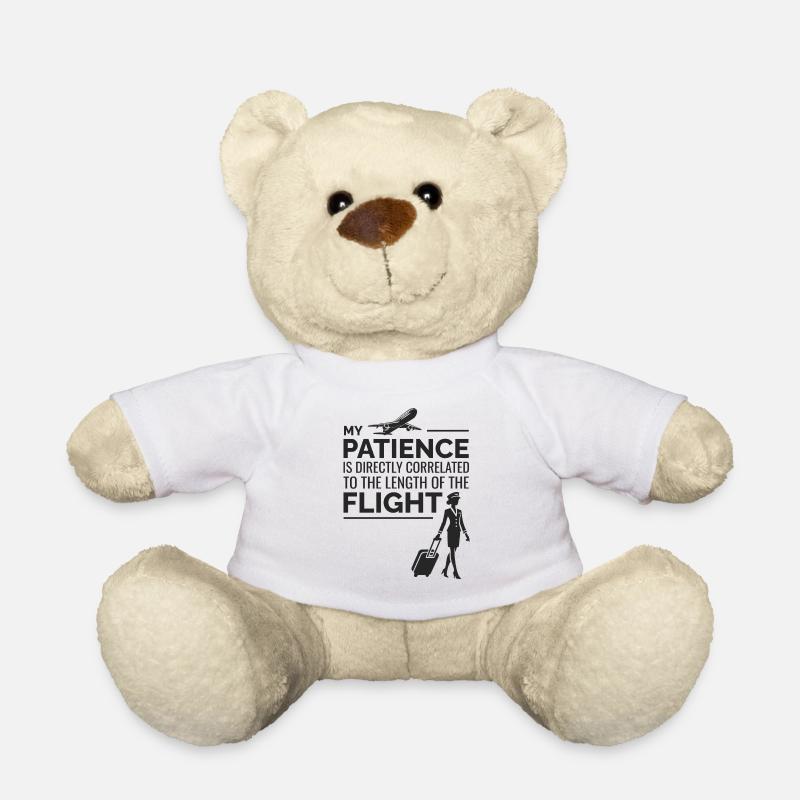 Flugbegleiter Flugbegleiter Flugbegleiterin Flugbegleiterin - Teddy - Weiß