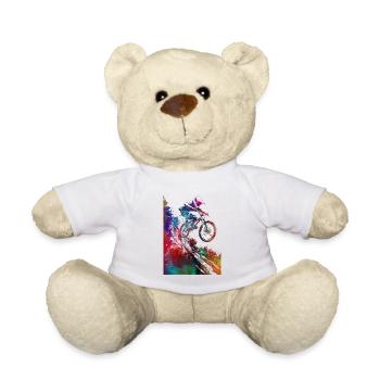 #sport #bike d’art sportif de VTT - Nounours - blanc - Devant