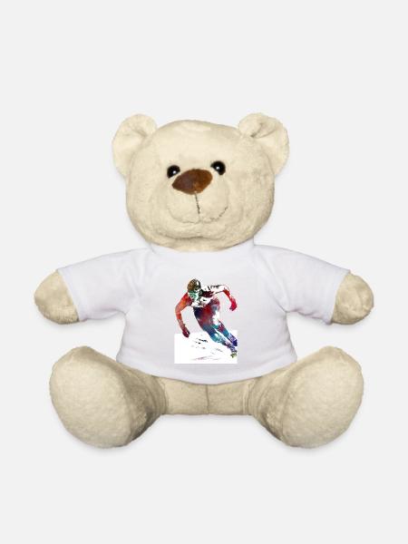 Eisschnelllauf-Sportkunst #skating - Teddy - Weiß