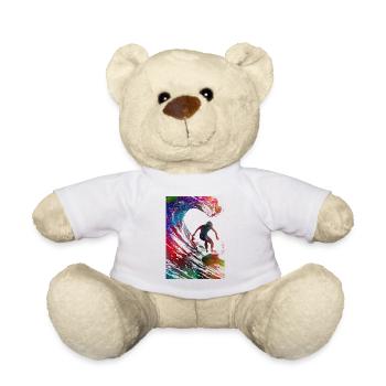 Surfeur sport art #surfer #sport - Nounours - blanc - Devant