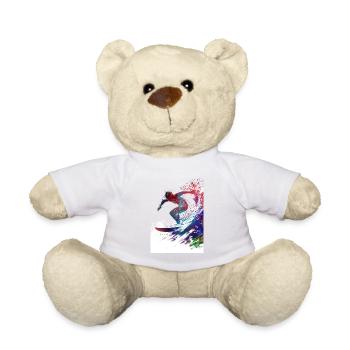 Surfer sport art #surfer #sport - Teddy Bear - white - Front