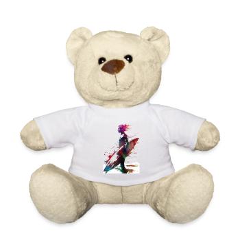 Surfer sport art #surfer #sport - Teddy Bear - white - Front