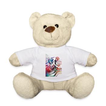 Radfahren Radsport Kunst #cycling - Teddy - Weiß - Vorne