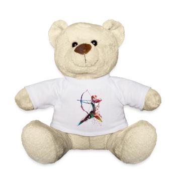 Art du tir à l’arc #archery - Nounours - blanc - Devant