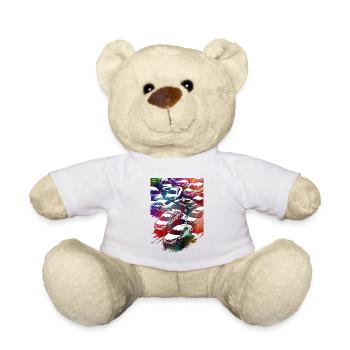 Cars racing #racing #sport - Teddy Bear - white - Front