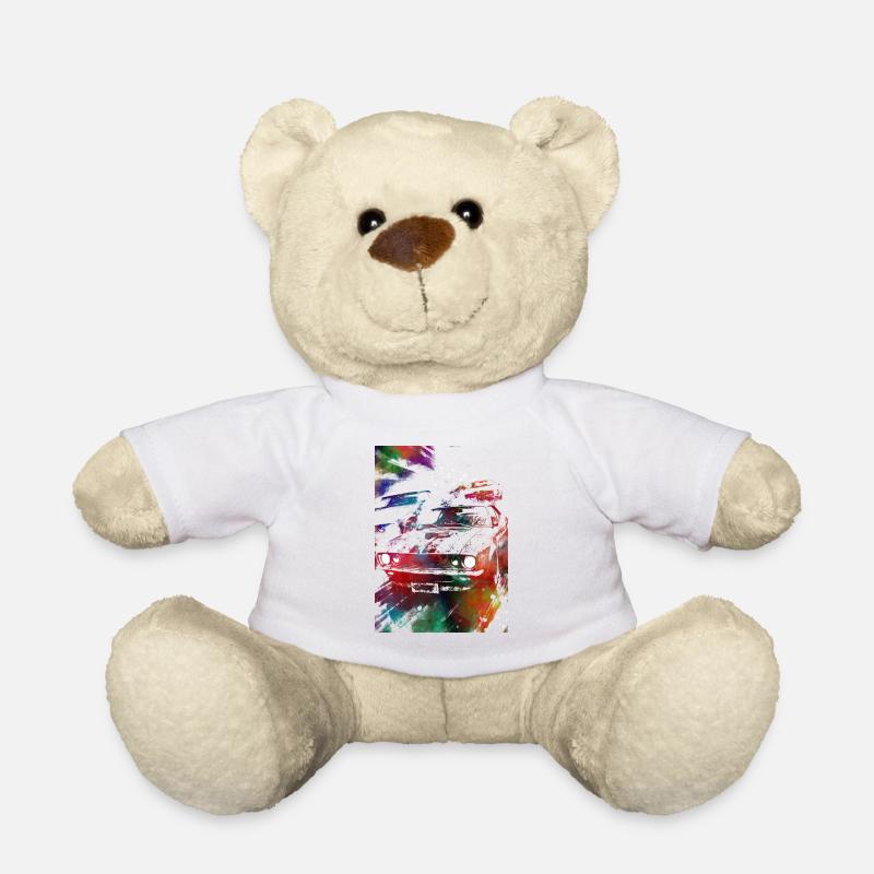 Autorennen #racing #sport - Teddy - Weiß